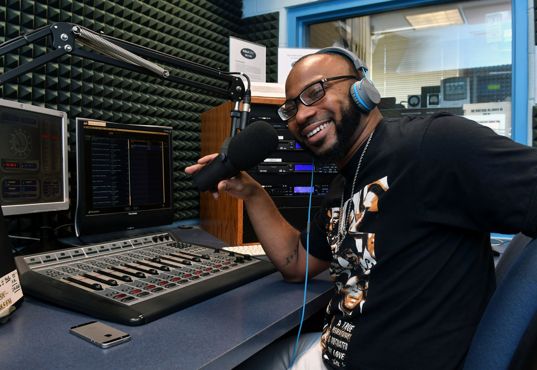 KALA radio DJ Aaron Shivers of East Moline.